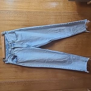 J. Galt light wash baggy tapered jeans